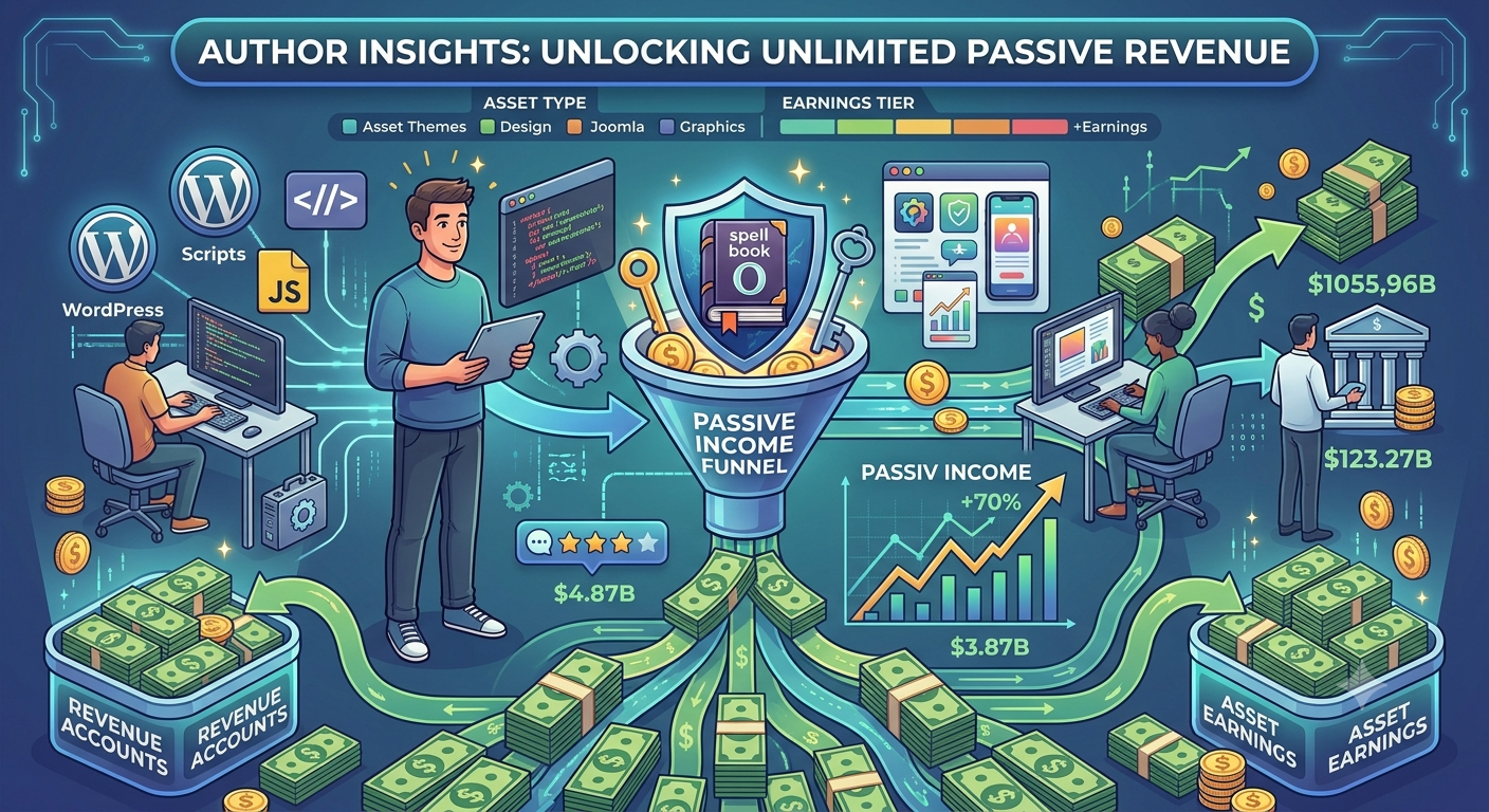 How Digital Authors Can Turn Code and Designs into Passive Income streams